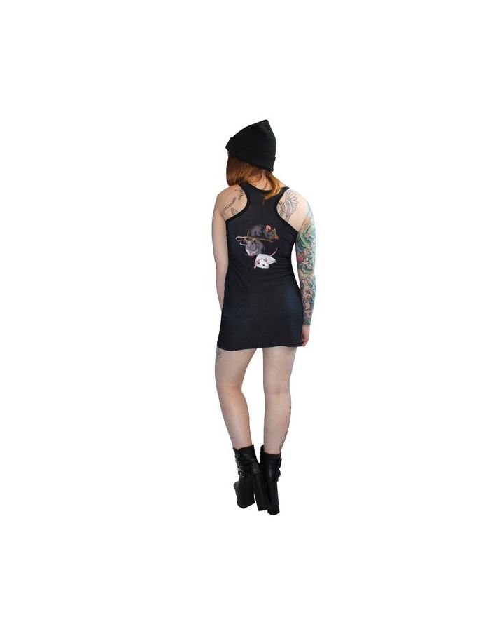 Cute Rats Mouse Long Tank Top Dress 