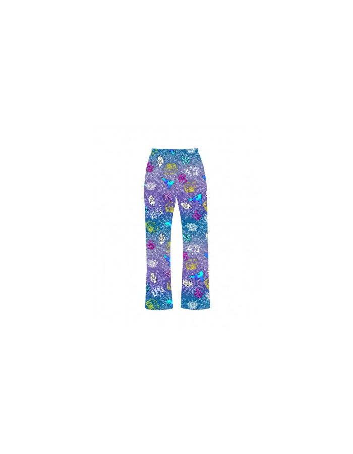 Lotus Flower Buddhist Mindfulness Om Symbol Elephant Yoga Printed Loungewear Sleepwear Pyjama Bottoms