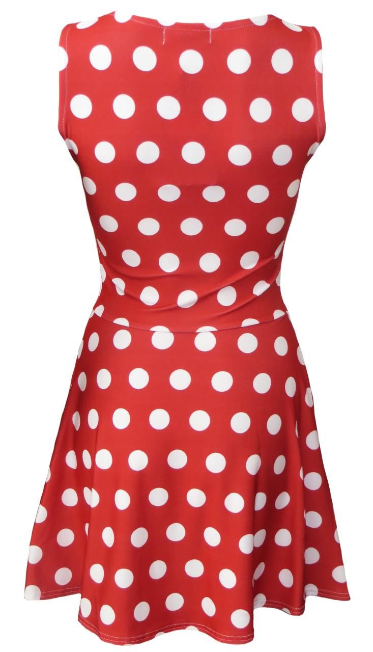 Classic Minnie Polka Dot Printed Skater Dress
