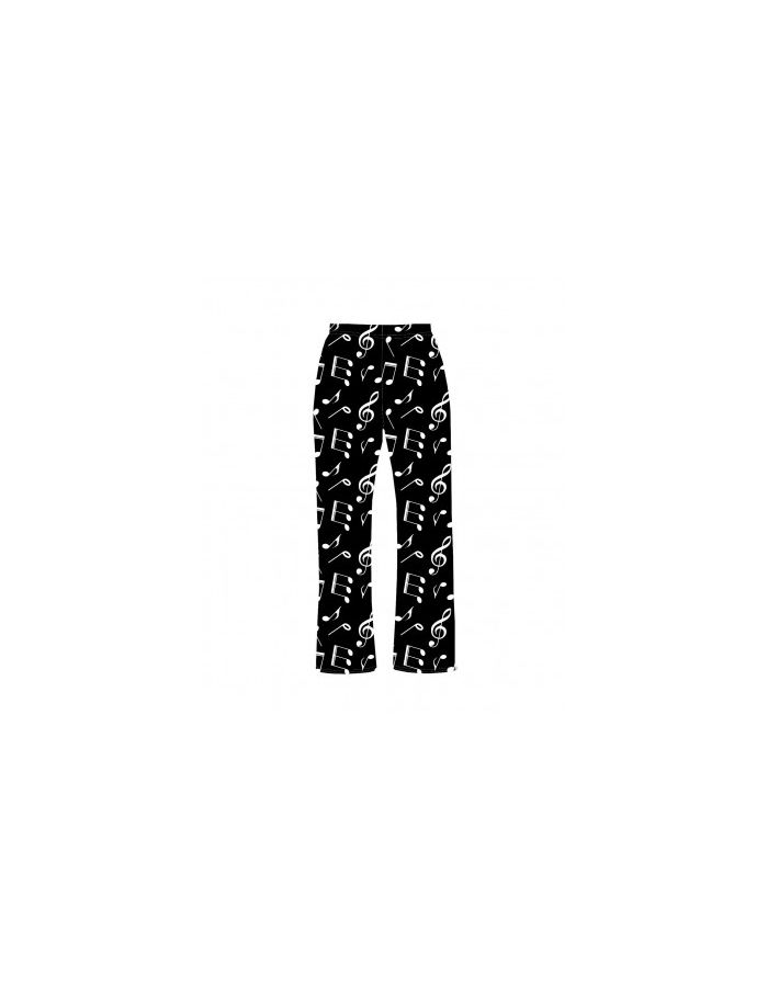 Unique Musical Notes Symbols Signs Printed Loungewear Sleepwear Pyjama Bottoms