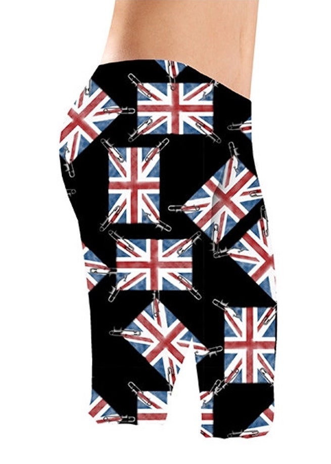 UK British Flag Union Jack Printed Cycle Shorts