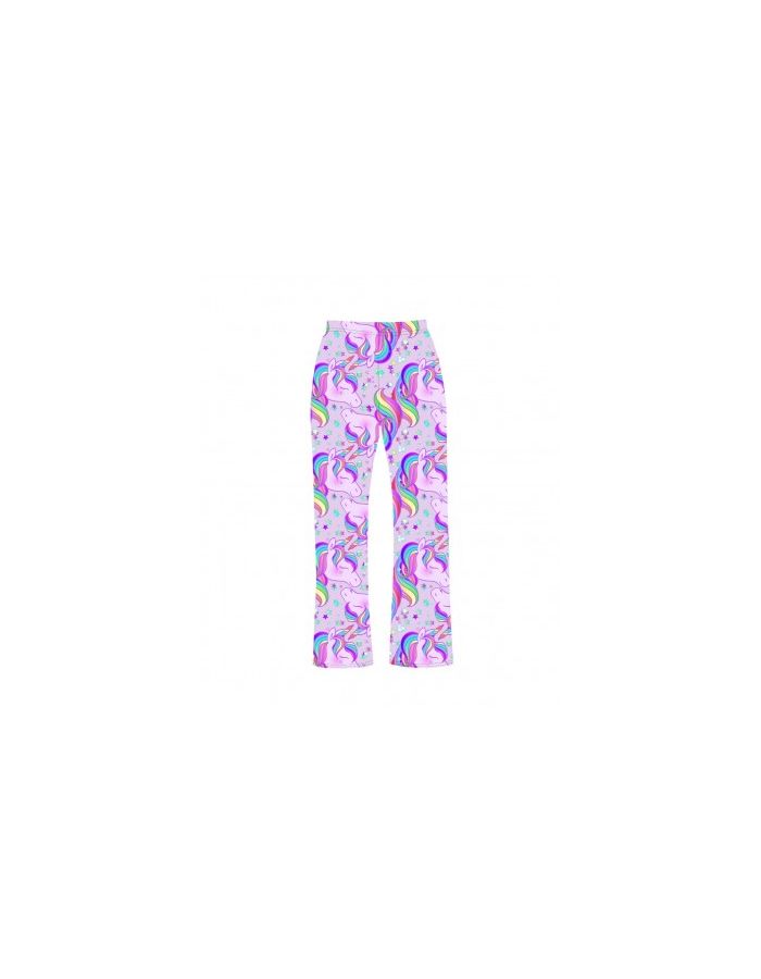 Multi Rainbow Unicorn Stars Printed Loungewear Sleepwear Pyjama Bottoms Pants